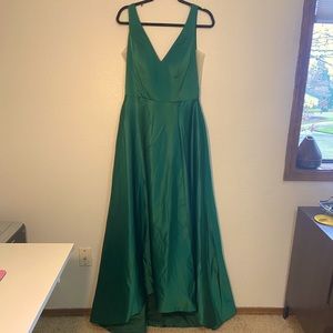 Emerald Green Ballgown with Pockets, Laceup Back